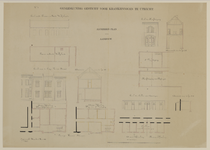 216671 Plattegronden, doorsneden en opstanden van een gedeelte van de Vrouwenafdeling aan de Lange Nieuwstraat, van de ...